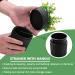 Invisible Denture Case - Eucalyptus Potted Plant Design | Denture Cup with Strainer for Retainer, Mouth Guard & Dentures - Home Decoration - Buy Online on GoSupps.com