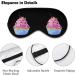 Watercolor Cupcake Sleep Mask | Adjustable Strap | Block Light for Men & Women - Buy Online on GoSupps.com
