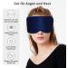 ATREEEBAG Silk Sleep Mask | Unisex 100% Skin-Friendly Silk Eye Mask | Adjustable Night Mask for Home & Travel | Navy Blue - Buy Online on GoSupps.com