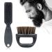 Beard Brush and Nylon Hair Brush Mustache Brush Professional Hair Salon Tools Barber Shaving Tool Hair Brush Shaving Comb for Men Comb Facial Beard Cleaning Styling Brush black