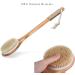 Chikoni Dry Bath Body Brush Back Scrubber with Long Wooden Handle - 100% Natural Bristles for Exfoliation, Detox, Cellulite, and Blood Circulation - Health-Boosting Body Massager - Buy Online on GoSupps.com