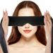 Satin Blind Eye Sleeping Mask Sleep MaskAdjustable Satin Blindfold for Women Night SleepTravel Nap Meditation Black