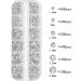 Crystal White Nail Rhinestones Set - 2920 Pcs Multi Shape Flatback Gems for Acrylic Nails & Jewelry Design - Buy Online on GoSupps.com
