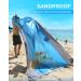 POPCHOSE Beach Blanket - Waterproof Sandproof Outdoor Camping Mat for 4-7 Adults - Lightweight & Compact Beach Accessory (Blue, 108x85.2) - Includes 6 Stakes - Buy Online on GoSupps.com