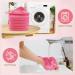 NineEigh 15-Pack Microfiber Makeup Towels - Washable 15x15cm Reusable Face Cleaning Cloths for Daily Travel & Cosmetic Erasing - Pink Rosa - Buy Online on GoSupps.com