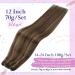 Sunny 22inch Sew in Hair Extensions Real Human Hair Brown Weft Highlights Bundle 100g #4/27 Dark Brown Caramel Blonde - Buy Online on GoSupps.com