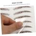 FOMIYES 36 Sheets Waterproof Eyebrow Stickers Makeup Stickers Quick Makeup Tools Temporary Brow Tattoos Set - Buy Online on GoSupps.com