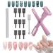 12Pcs Set of Nail Magnets Tools Kit for Cat Eye Nail Art 5 in 1 Cat Eye Magnet for 3D Magnetic Gel Nail Polish 9Pcs Stripe Magnet Plates Magnet Pen for Nail Salon or DIY(Pink)