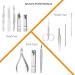 Professional Nail Clippers Kit - Stainless Steel 12Pcs Pedicure Manicure Set for Travel or Home (Rose Gold) - Buy Online on GoSupps.com