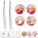 Makartt 2Pcs Straight Nail Tweezers - Precision Metal Tweezers for Nail Art, Rhinestones, Acrylic, Gel, Stickers, Eyelash Extensions - Buy Online on GoSupps.com