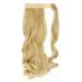 Real Hair Clip In Ponytail Extension - Golden Mix Bleach Blonde Wavy Pferdeschwanz Hair Piece (17 inches) - Buy Online on GoSupps.com