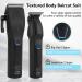 AMULISS Professional Hair Clippers and Zero Gapped Trimmer Kit - Cordless Barber Clipper Set for Men | Rechargeable LCD Display - Black - Buy Online on GoSupps.com