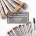 14-Piece Premium Synthetic Makeup Brush Set | Ideal for Foundation Powder Concealers & Eye Shadows | International Shipping Available - Buy Online on GoSupps.com