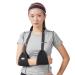Triangle dislocates arm sling medical shoulder immobilizer rotator cuff wrist elbow forearm support clamp with soft padded lightweight for broken and broken arm