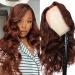 UNICE Copper Red Body Wave 13x4 Lace Front Wig 18 Inch - Pre Plucked Human Hair with Baby Hair for Dark Skins - 150% Density - Buy Online on GoSupps.com