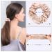 DaisySilk 22 Momme Mulberry Silk Scrunchies - 3 Pack Hair Ties for Frizz Prevention - Thick Silk Scrunchies for Women - Valentine's Day Gift - Black, Pink, Champagne - Buy Online on GoSupps.com