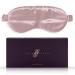 SILKSLEEK Eye Mask for Sleeping 22 Momme Pure Mulberry Silk Sleep Mask Filled with 100% Pure Silk Travel Essentials Super Soft & Comfortable Blackout Eye Mask in Gift Box (Blush Pink)