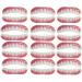 Mxrfactory dentures pebble gel smile veneer upper and lower natural color comfort fit flex veneers quick you quickly get a perfect smile men women for bad teeth 12 pairs