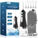 Water Flosser Cordless Teeth Cleaner 350ML Portable Cordless Dental Oral Irrigator for Tooth Care Home Use and Travel 3 Modes with 5 Jet Tips & Travel Bag Black 350ML