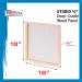 U.S. Art Supply 18x18 Birch Wood Paint Pouring Panel Boards Studio 3/4 Deep Cradle (Pack of 2) - Artist Wooden Wall Canvases - Buy Online on GoSupps.com