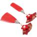 Gadpiparty 1 Pair Japanese Hair Clips Kimono Flower Hair Pins with Tassel Floral Fan Hair Barrette Hair Ornament for Women Girls Red