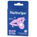 NuStrips Fast-Dissolving Sleep Strips with 5mg Melatonin Valerian Root L-Theanine & Vitamin B6 Blueberry Flavor - Natural Sleep Aid Vegan Non-GMO Gluten Free Fall Asleep Fast (3 Strips)