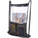 Yorssley Clear Drawstring Backpack string bag see through transparent stadium approved Gym - Buy Online on GoSupps.com