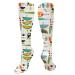 Mid-Century Modern Abstract Atomic Art Santa Snowman compression socks for women and men circulation 15 20 mmHg is the best support for sporty running and cycling