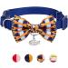 Blueberry Pet Handmade Bow Tie Cat Collar with Safety Breakaway Feature - Navy Blue - 9-13 Neck - Buy Online on GoSupps.com