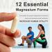 Magnesium 12-in-1 Complex Supplement 700mg High Absorption Magnesium Glycinate Citrate Malate & Taurate Blend for Muscle Nerve Sleep Support 120 Vegan Capsules for Women & Men (1) - Buy Online on GoSupps.com