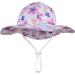 LANGZHEN Baby Girls Beach Sun Hat with Chin Strap | Adjustable Toddler Kids Wide Brim Summer Play Hat | Maple Leaves Design | 1-2 Years - Buy Online on GoSupps.com