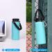 Paracord Handle Shoulder Strap for Hydro Flask Wide Mouth Water Bottles 12oz - 64oz - Black - Buy Online on GoSupps.com