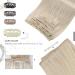 Moresoo Platinum Blonde Clip in Hair Extensions - 12 Inch Real Human Hair, 5 Pieces/70g #60 - 30cm - Buy Online on GoSupps.com