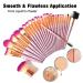 JAF 26pcs Professional Makeup Brush Set - Vegan Kabuki Face Contour Brushes in Pink & Rose Gold - Complete Soft Cosmetic Kit (Purple) - J2621SV-Z - Buy Online on GoSupps.com