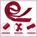 Heatless Curlers Headband Velour Heatless Curls Soft and Comfortable Heatless Hair Curlers Hair Curlers No Heat for Short & Long Hair (Wine 7Pcs) - Buy Online on GoSupps.com
