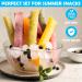 50 Pack Healthy Homemade Ice Bags BPA Free with Funnel for Yogurt Ice Candy Ice Cream - Buy Online on GoSupps.com