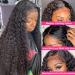 12 Inch Brazilian Deep Wave Curly Lace Front Wig - Glueless & Pre Plucked - 10A Unprocessed Human Hair - For Black Women - Buy Online on GoSupps.com