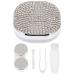Healifty contact lensetui portable contact lens travel set Strassstein contact lens holder container with mirror tweezer remover solution bottle