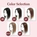 100% Real Human Hair Topper for Thinning Hair Women - 12 Medium Brown with Warm Highlights - Buy Online on GoSupps.com