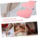 DRESSOOS 1 Pair Wax Warm Foot Cover Insulation Plush Bath Mat Pink 28X20X0.9CM Pink - Buy Online on GoSupps.com