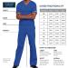 Cherokee Unisex V-Neck Scrub Top 4876 with 3 Pockets - Large Black - Buy Online on GoSupps.com
