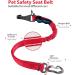 IOKHEIRA Dog Safety Belt | Adjustable Car Seat Belt for Dogs | Universal Fit & Locking Bar in Cherry Red - Buy Online on GoSupps.com