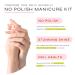 Dr. Dana No Polish Manicure Set - Natural Nail Care Kit with Glycolic Serum Cuticle Oil Glass File | Halal Certified Healthy Nails - Buy Online on GoSupps.com