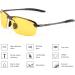 Vison Master HD Night Driving Glasses for Men - Polarized Risk-Reducing Anti-Glare Glasses with UV400 Lens and Sport Frame - Buy Online on GoSupps.com