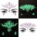 Siquk 12 Sets Noctilucent Face Jewels - Luminous Mermaid Temporary Tattoo Stickers for Party Rave Festival - Buy Online on GoSupps.com