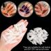 Noverlife 1100PCS C Curved Half Cover Almond False Nail Tips - Clear & Natural | 11 Sizes - Acrylic Long Fake Nails for Nail Art Manicure Pedicure at Home or Salon - Buy Online on GoSupps.com