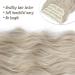 Pearl Blonde Long Wavy Clip in Hair Extensions - 4pcs Synthetic Full Head Hair Pieces for Women - Buy Online on GoSupps.com