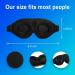 3D Blackout Sleep Mask for Women Men - Adjustable Straps - Peony Flower Design - Buy Online on GoSupps.com