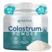 Colostrum Supplement Powder 90g 40% IgG 45 Servings | First 4-6 Hour Milking Grass-Fed Pasture Raised Unflavored Bovine Colostrum Supplement from Midwest USA Farm | Calostro Bovino 3.17 Ounce (Pack of 1)