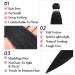 ROSDINA 30 Inch Pre-Stretched Braiding Hair Pack of 8 - Professional Yaki Texture Synthetic Fiber in 1B-8P for Crochet & Braid, Hot Water Setting, Natural Hair Extension - Buy Online on GoSupps.com